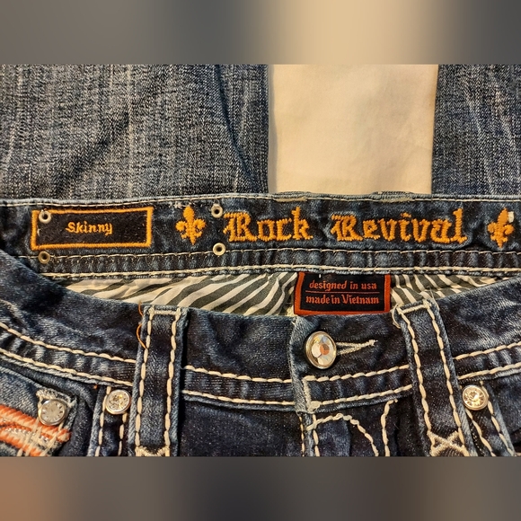 Rock Revival YUI Skinny Low Rise Edgy Stretch Jeans - 27" - Picture 3 of 9